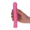 Realistyczne żylaste dildo analne różowe 16,5 cm
